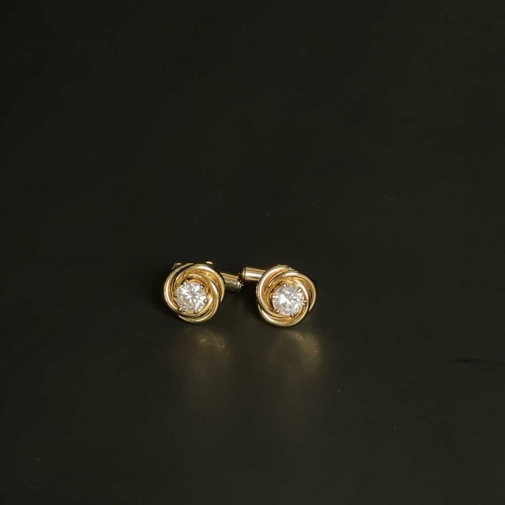 Vintage gold plated cuff links